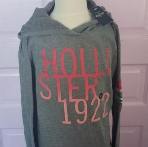 Hollister Womens Gray Pullover Hoodie